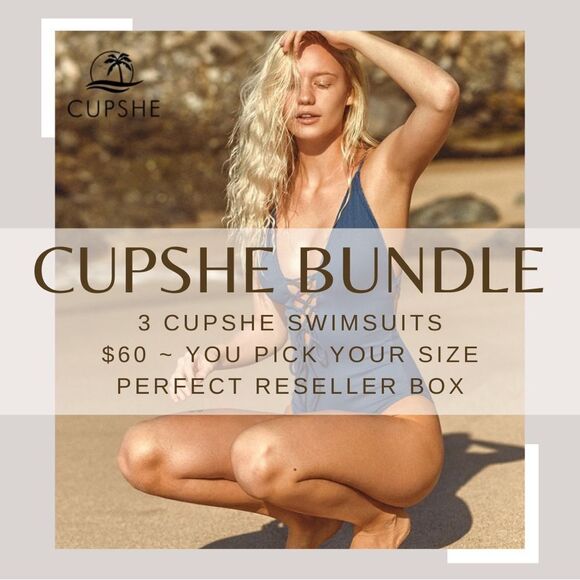 Cupshe Black High Waisted Bottoms Sz Large NWT - Picture 8 of 8